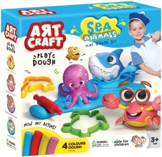 Art Craft modelleringssæt med havdyr