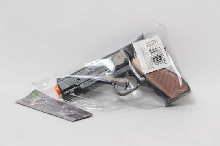 Kapselpistol til børn med orange sikkerhedsspids