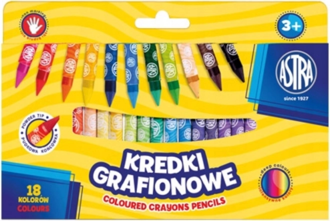 Kaolinfarvekridt ASTRA 18 stk.