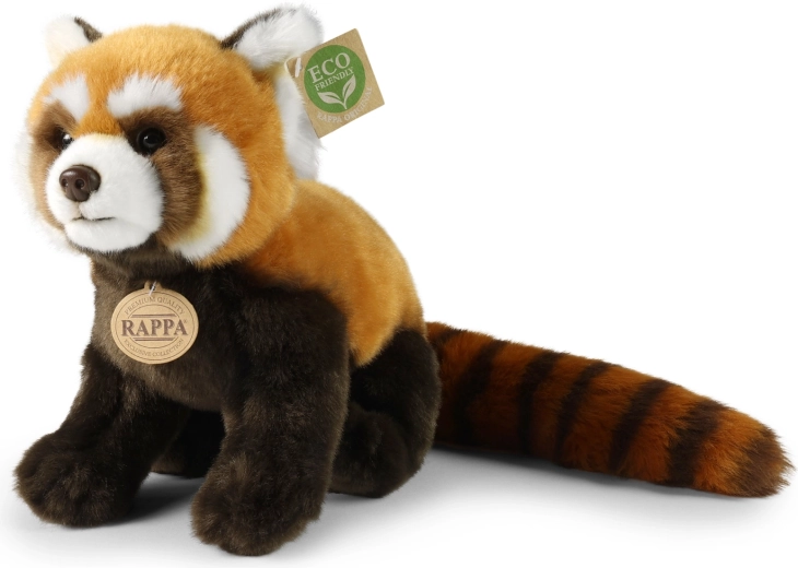 Plys-rød panda Rappa eco-friendly 28 cm