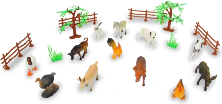 Jamara farm animals – sæt med landbrugsdyr, 20 dele