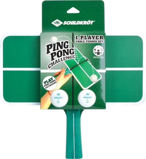 Schildkröt bordtennissæt til én spiller – Ping Pong Challenge