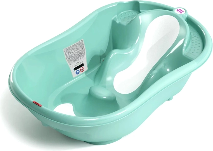 OK Baby voksende skridsikkert babybadekar Onda Evolution 0–12 måneder, sky blue