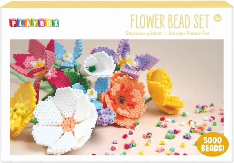 Playbox strygeperler sæt Blomster 5000 stk.