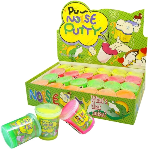 Lysende prutte-slim – flere farver