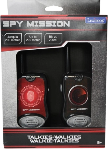 Lexibook SPY MISSION walkie-talkier til børn med rækkevidde på 200 m