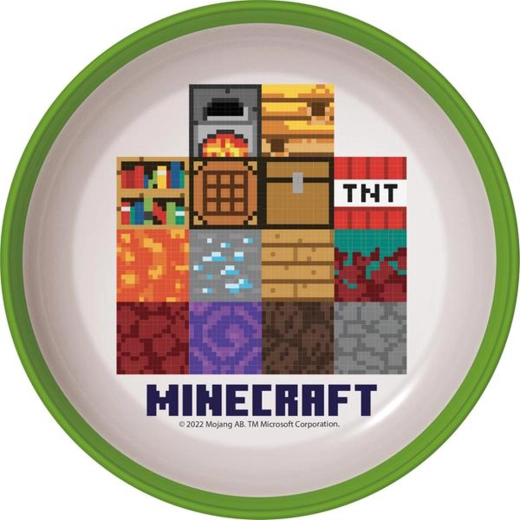 Plastskål Minecraft 300 ml med skridsikker bund