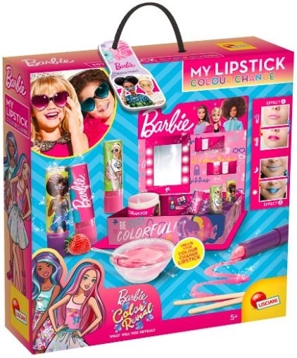 Barbie læbestift, der skifter farve