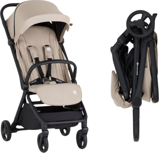 Petite&Mars sportsvogn Flip tan beige