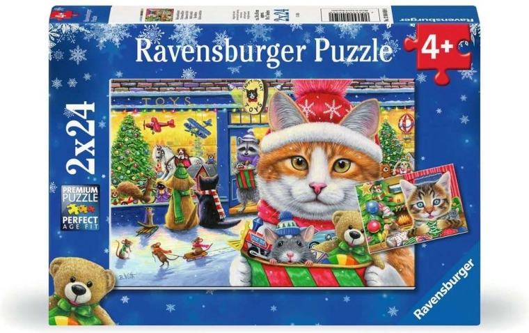 Ravensburger puslespil Julekillinger 2×24 brikker