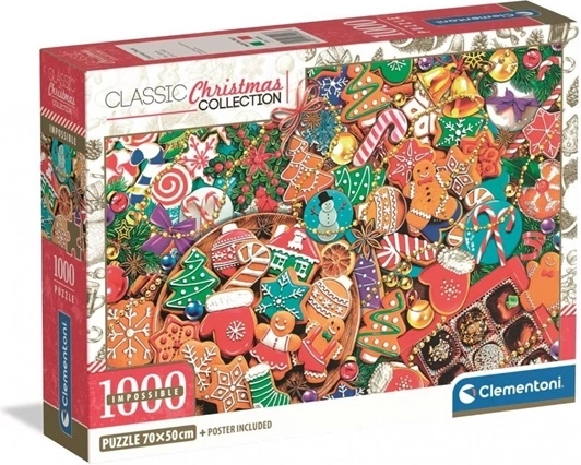 Clementoni Impossible julegodbidder puslespil 1000 brikker