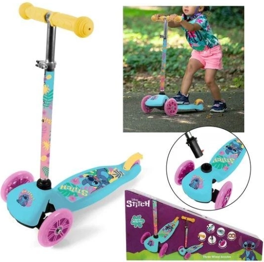 Børnetrehjulet løbehjul Disney Stitch