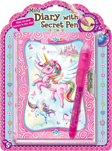 Pegasus dagbog med hemmelig UV-pen og lås