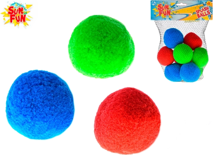 Sun Fun vandbolde 5 cm – sæt med 6 stk i net