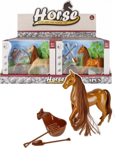 Pony med tilbehør - 1 stk.