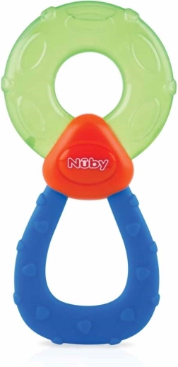Nuby kølende bidering med destilleret vand, grøn-blå (fra 3 måneder)