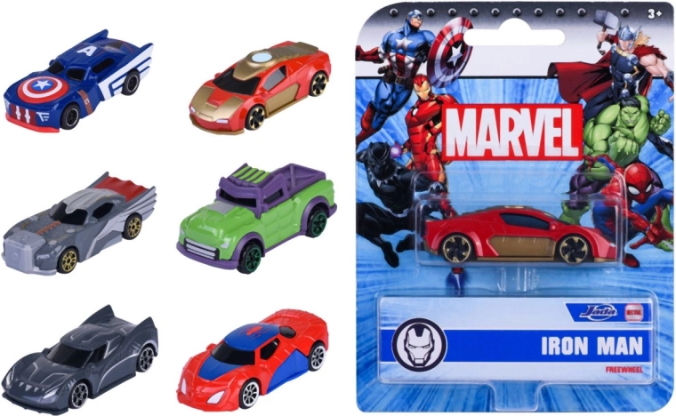 Jada Marvel-metalbil i skala 1:64 - 1 stk.