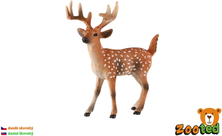 Zooted dådyr – figur 12 cm