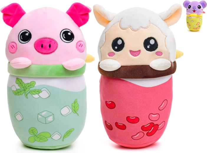 Plyslegetøj bubble tea-dyr 24 cm