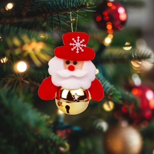 Juletræspynt Sankt Nikolaus med klokke
