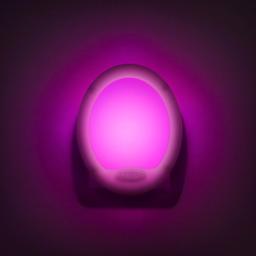 LED-natlampe Smooth med skiftende farver og 7 LED'er