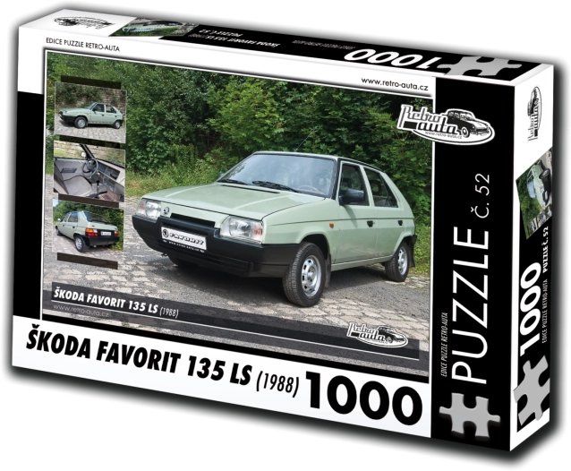 Puslespil RETRO-AUTA Škoda Favorit 135 LS 1000 brikker