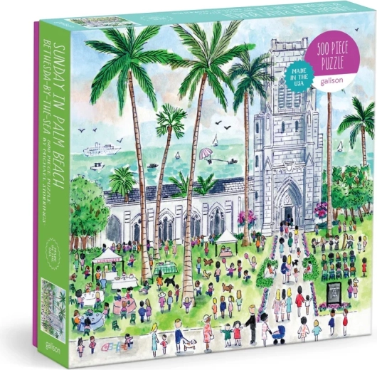 Puzzle Galison Søndag i Palm Beach 500 brikker