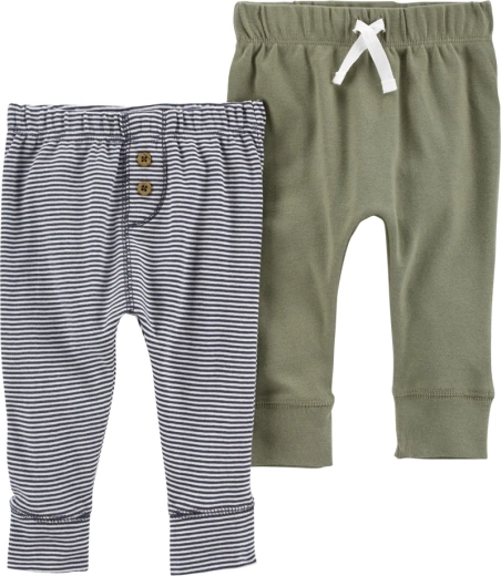 Carter’s sweatpants til drenge, grønne og stribede, 2 stk., str. S (56)