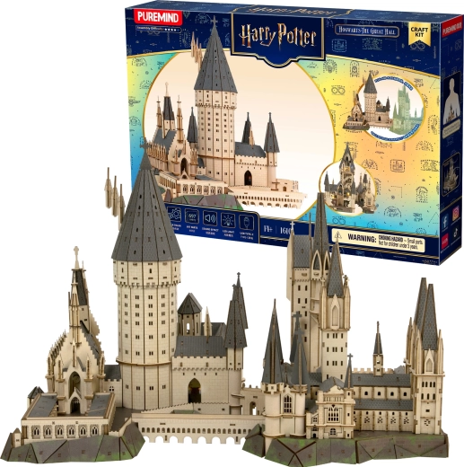 Puremind Harry Potter træ 3D-puslespil Hogwarts – Den Store Sal
