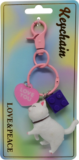 Nøglevedhæng kat LOVE YOU