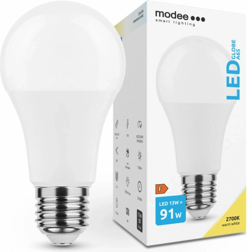 Modee Smart Lighting LED globusformet pære E27 13 W varm hvid