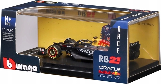 Bburago model F1 1:64 Oracle Red Bull Racing RB21 Max Verstappen (2025) - 1 stk.