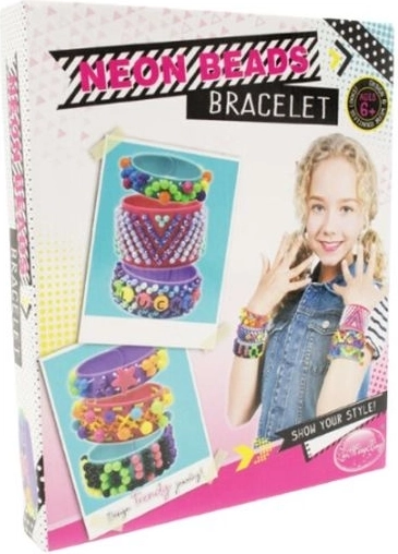 Kreativt sæt til fremstilling af armbånd Neon Beads Bracelet