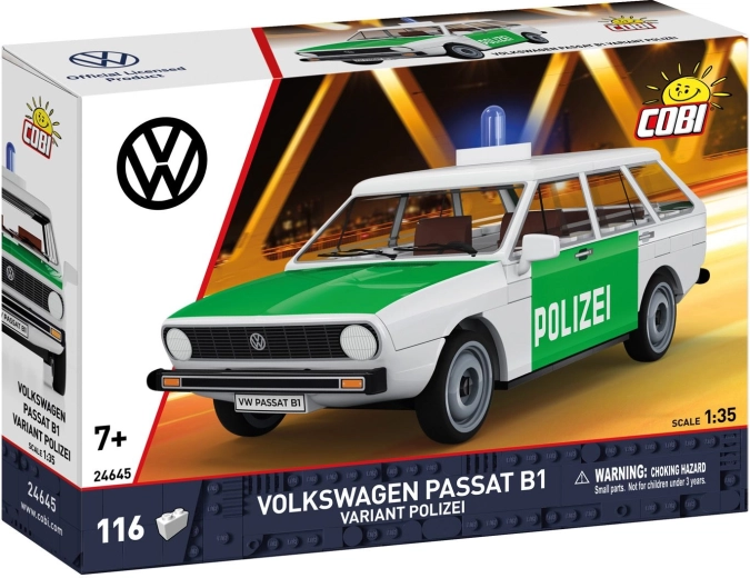 Cobi Volkswagen Passat B1 Variant politi 1:35 (116 dele)