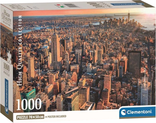Puslespil CLEMENTONI New York – udsigt over Manhattan, 1000 brikker