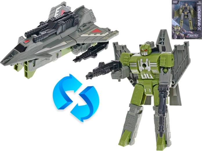 Transformerbar jagerfly – robot til børn