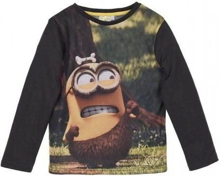 Antracitfarvet T-shirt med Minions