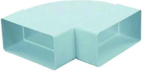 Vandret fladt bøjning til ventilation 110 × 55 mm