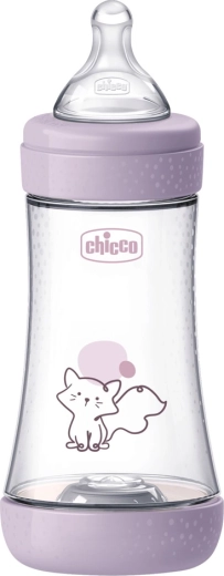 Chicco antikolik sutteflaske Perfect5 240 ml pige, medium flow 2m+