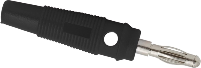 Gummibelagt bananstik til kabler på 3 mm
