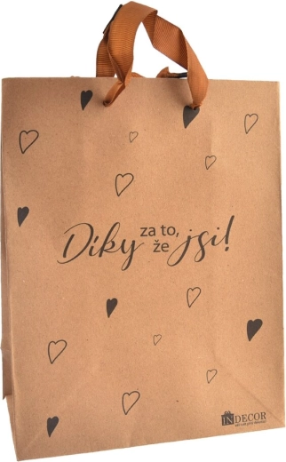 Gavepose "Tak fordi du er" (26 × 10 × 32 cm)
