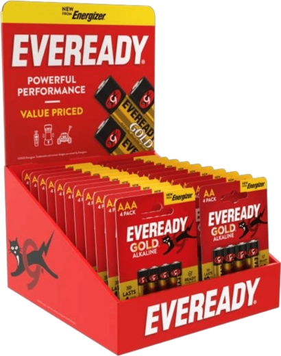 Energizer Eveready bordstativ til AA/AAA-batterier