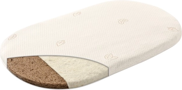 Träumeland naturlig madras til kurv Naturwölkchen 70 × 37 cm