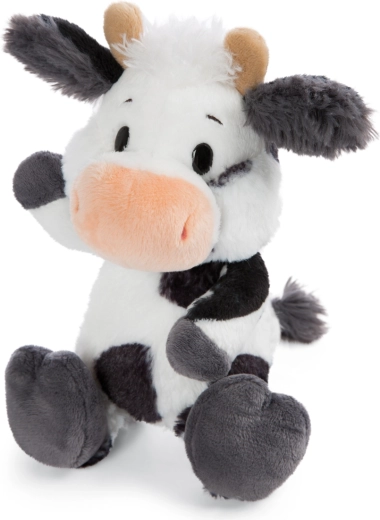 Nici plysbamse-ko Cowluna 22 cm – miljøvenligt legetøj fra Green-kollektionen