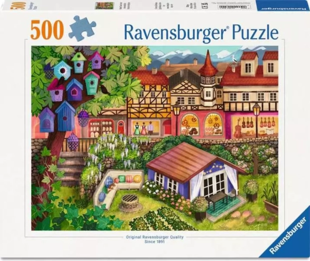 Ravensburger puslespil Markedsby 500 brikker