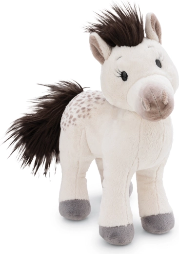 Nici plysbamse-pony Mony hvid 37 cm, grøn