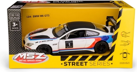 Samlemodel BMW M6 GT3 hvid 1:24