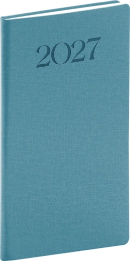 Notique lomme-dagbog Biella 2027 blå 9 x 15,5 cm