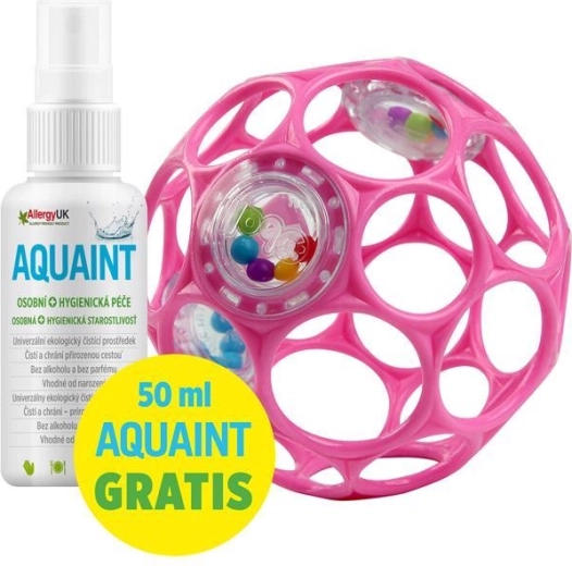Oball ranglebold 10 cm mørk pink + Aquaint rensespray 50 ml
