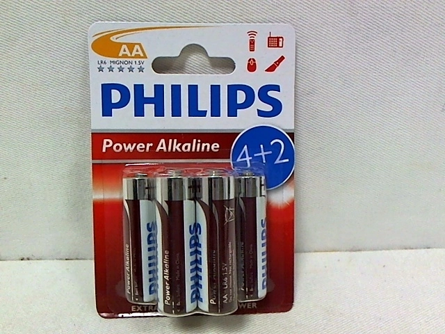 Alkalisk batteri Philips AA LR6